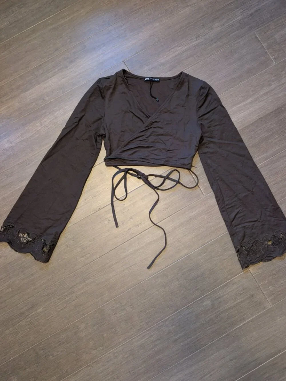 Zara brown wrap